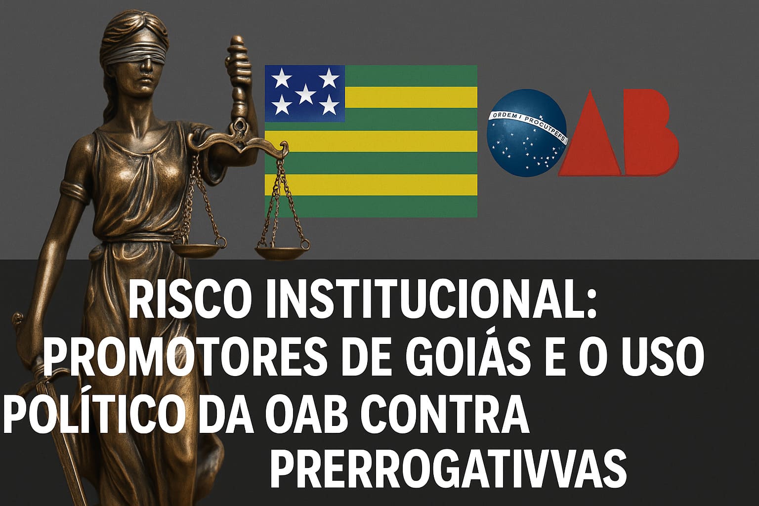 Risco institucional: Promotores de Goiás e o uso político da OAB contra Prerrogativas