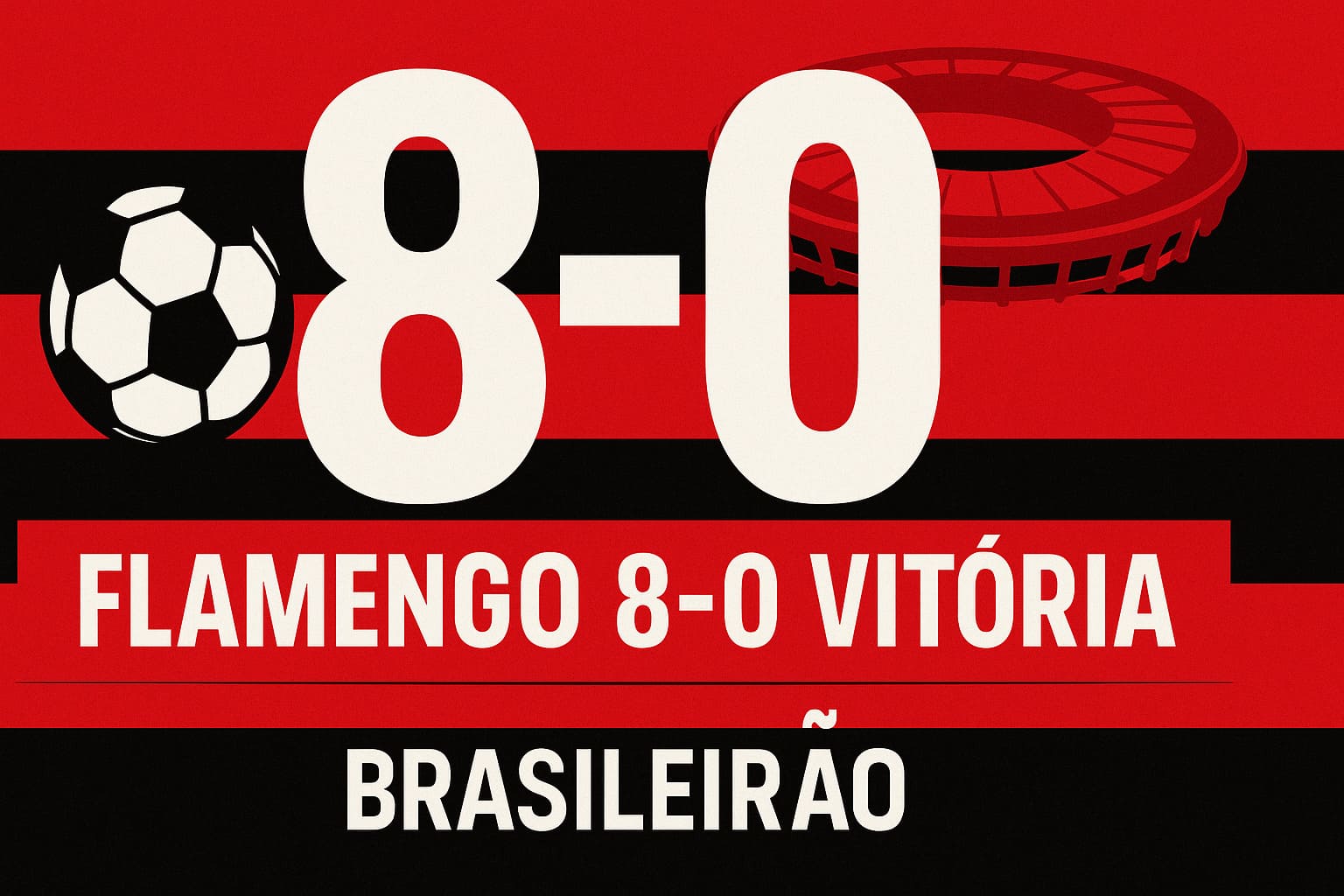 Goleada histórica! Flamengo atropela o Vitória e assume a liderança do Brasileirão