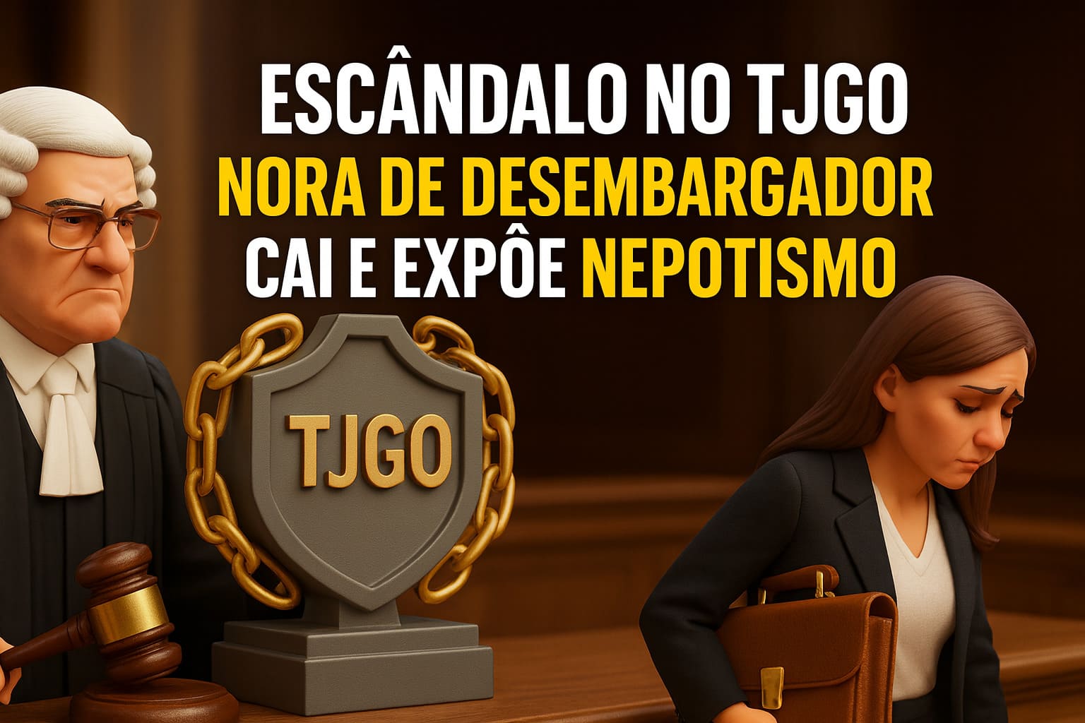 Escândalo no TJGO: nora de desembargador cai e expõe nepotismo