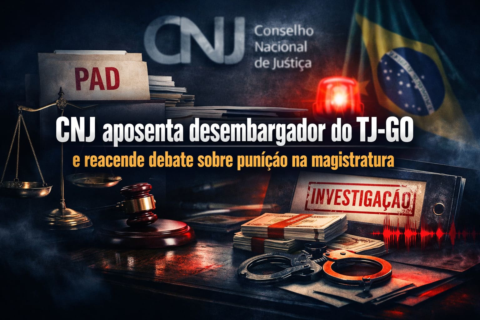 CNJ aposenta desembargador do TJ-GO e reacende debate sobre punição na magistratura