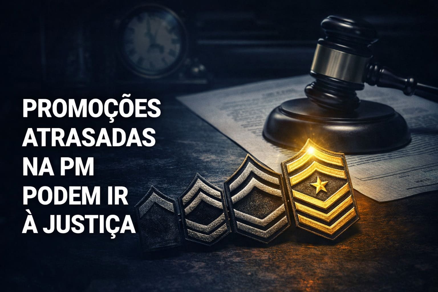 Policiais militares aposentados podem ter direito a promoções retroativas reconhecidas pela Justiça