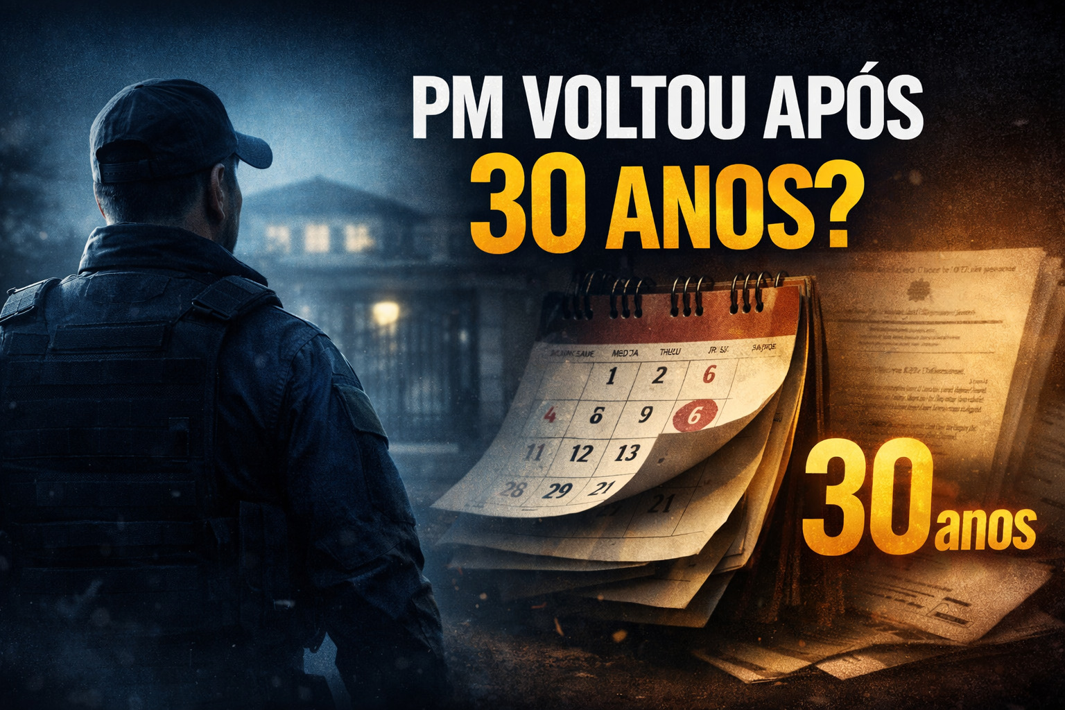 Policial teria voltado à PM após 30 anos? Caso viraliza entre veteranos da PM