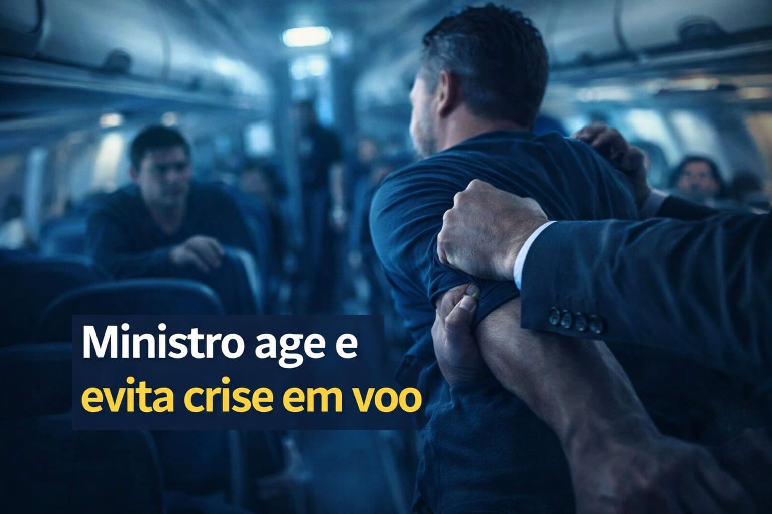 Ministro do STJ toma iniciativa e ajuda a imobilizar passageiro em surto durante voo