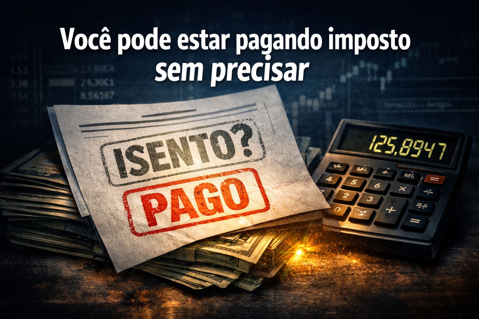 Você pode estar pagando imposto sem precisar — e nem sabe disso