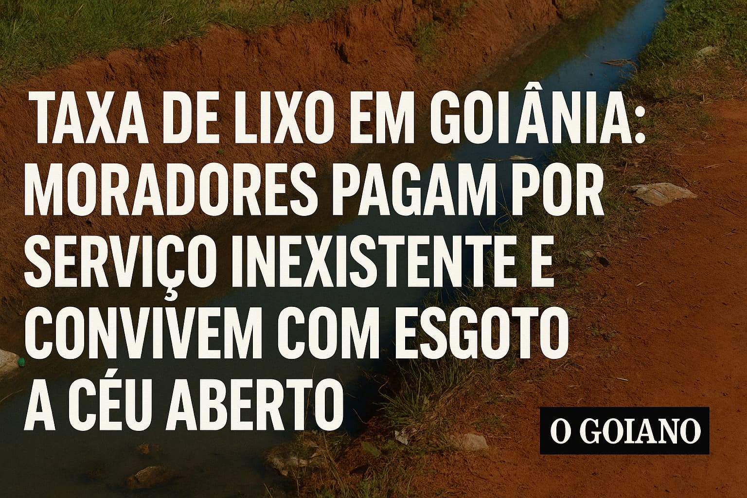 Taxa de Lixo em Goiânia: Moradores Pagam por Serviço Inexistente e Convivem com Esgoto a Céu Aberto
