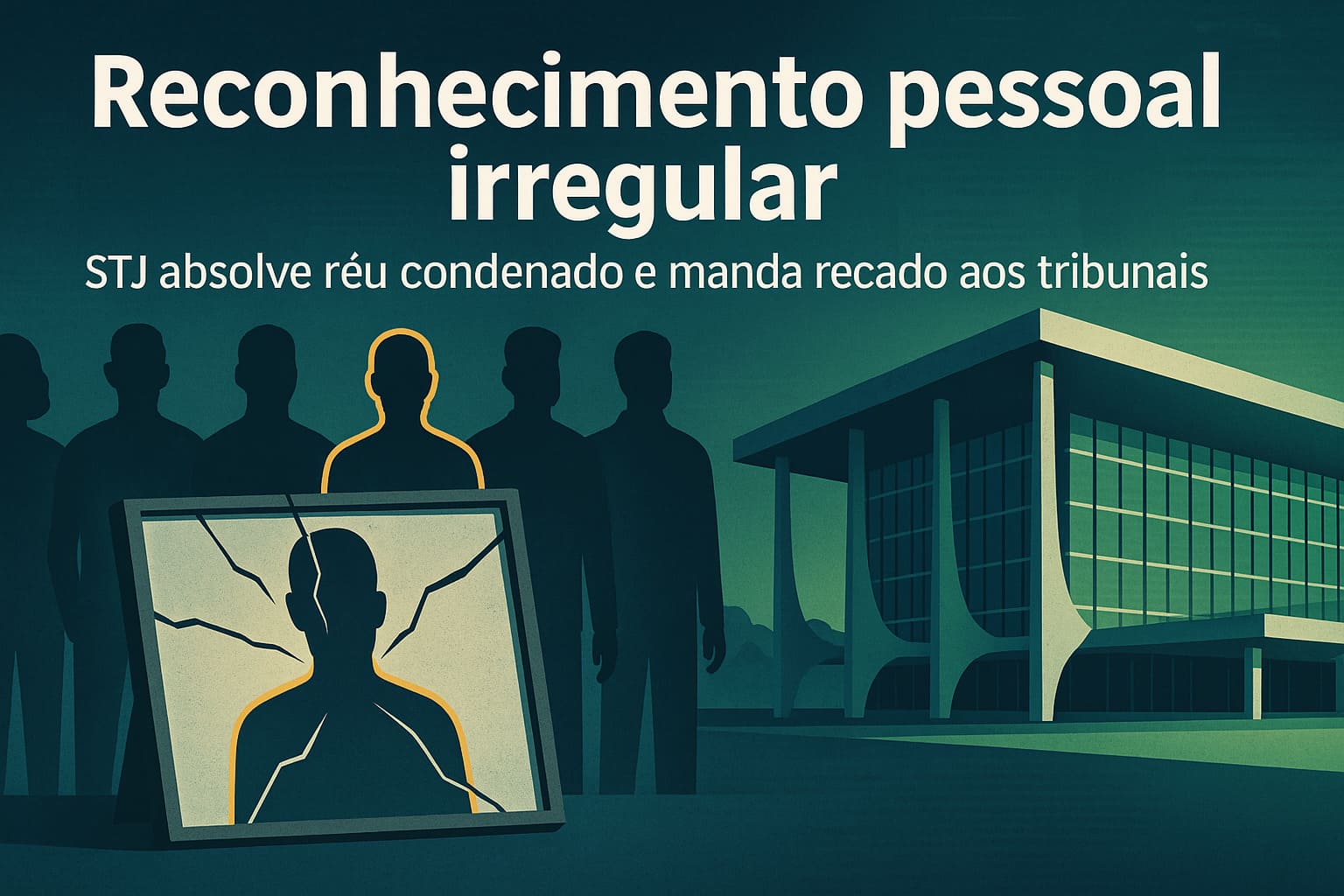 Reconhecimento pessoal irregular: STJ absolve réu condenado e manda recado aos tribunais